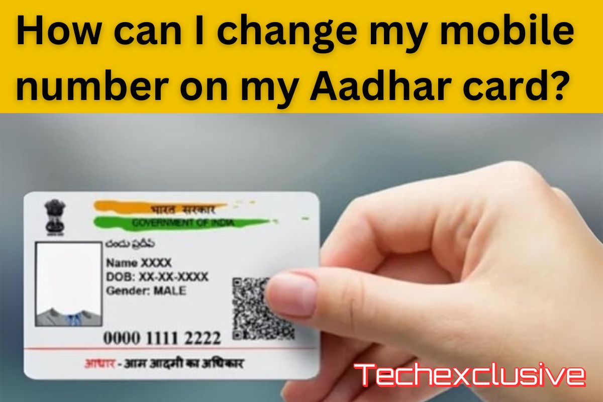 aadhar mobile number change